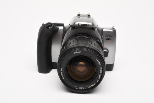 Canon EOS Rebel K2 35mm SLR w/28-90mm F4-5.6 III, Clean, Tested