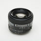 Nikon AF Nikkor 50mm f1.4D prime lens, very clean, nice prime lens w/caps