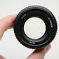 Nikon AF Nikkor 50mm f1.4D prime lens, very clean, nice prime lens w/caps