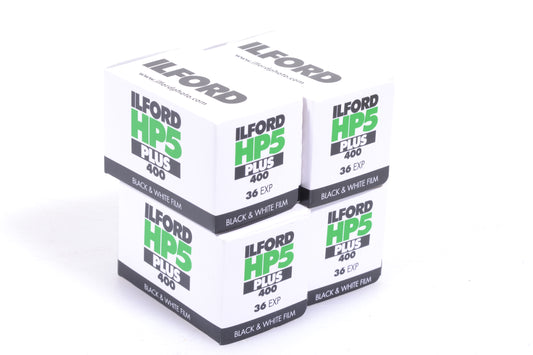 4X Rolls Ilford HP5 Plus 400ASA 135-36 B&W 35mm Film, Expires 02/2027