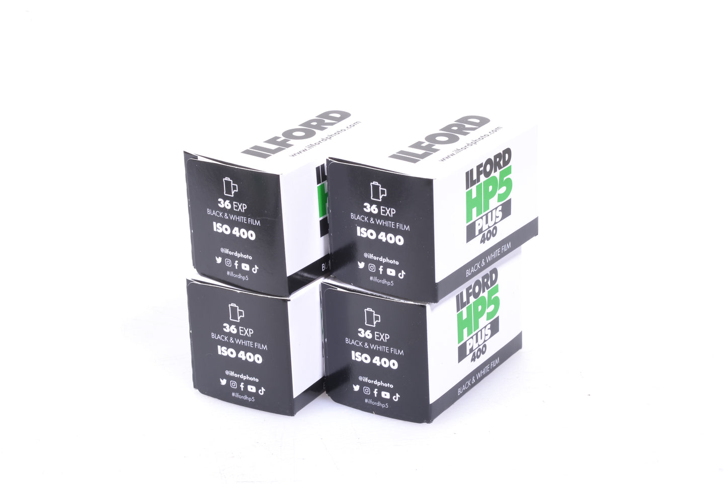 4X Rolls Ilford HP5 Plus 400ASA 135-36 B&W 35mm Film, Expires 10/2027