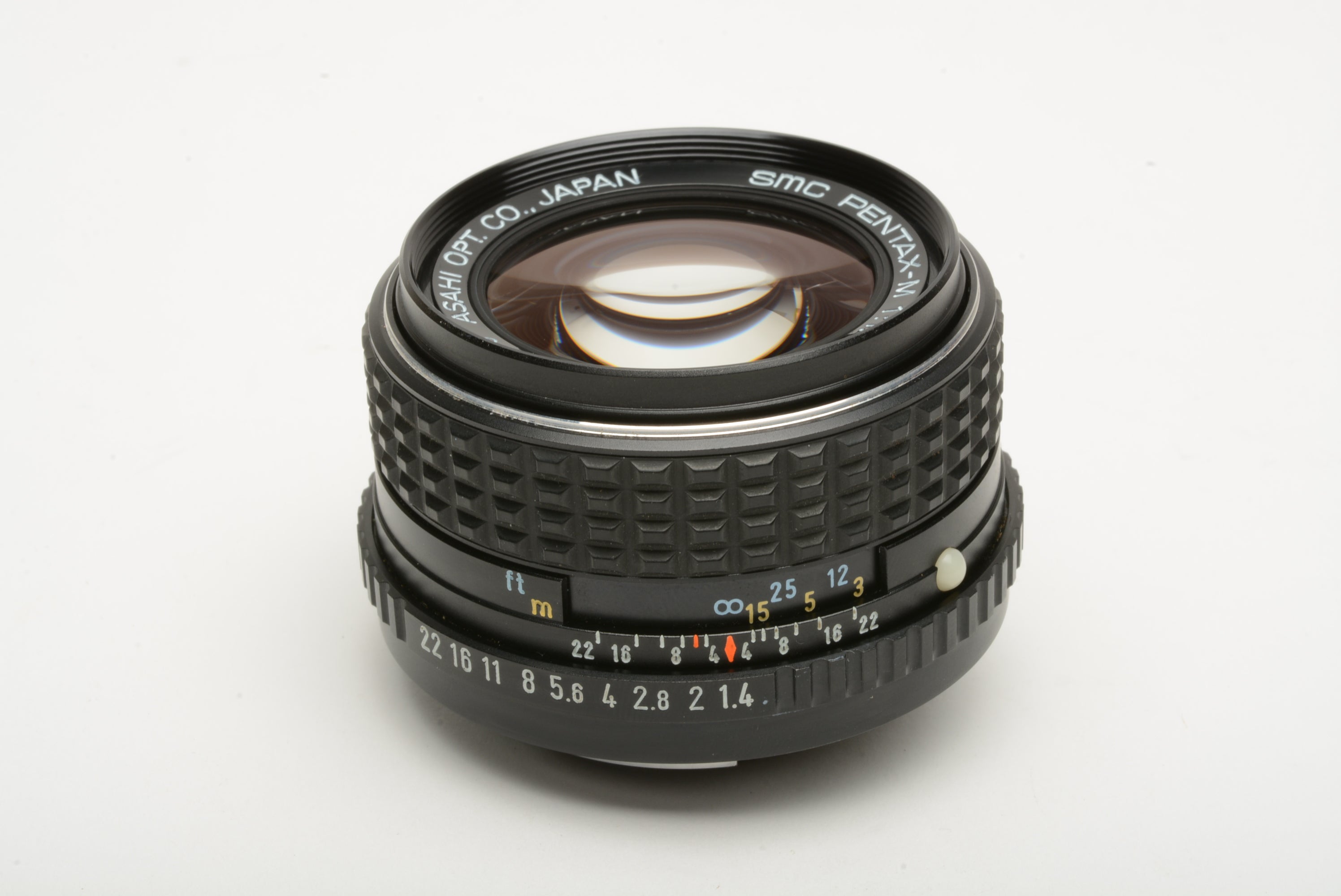 Pentax SMC Pentax-M 50mm f1.4 prime lens, caps, very clean & sharp 