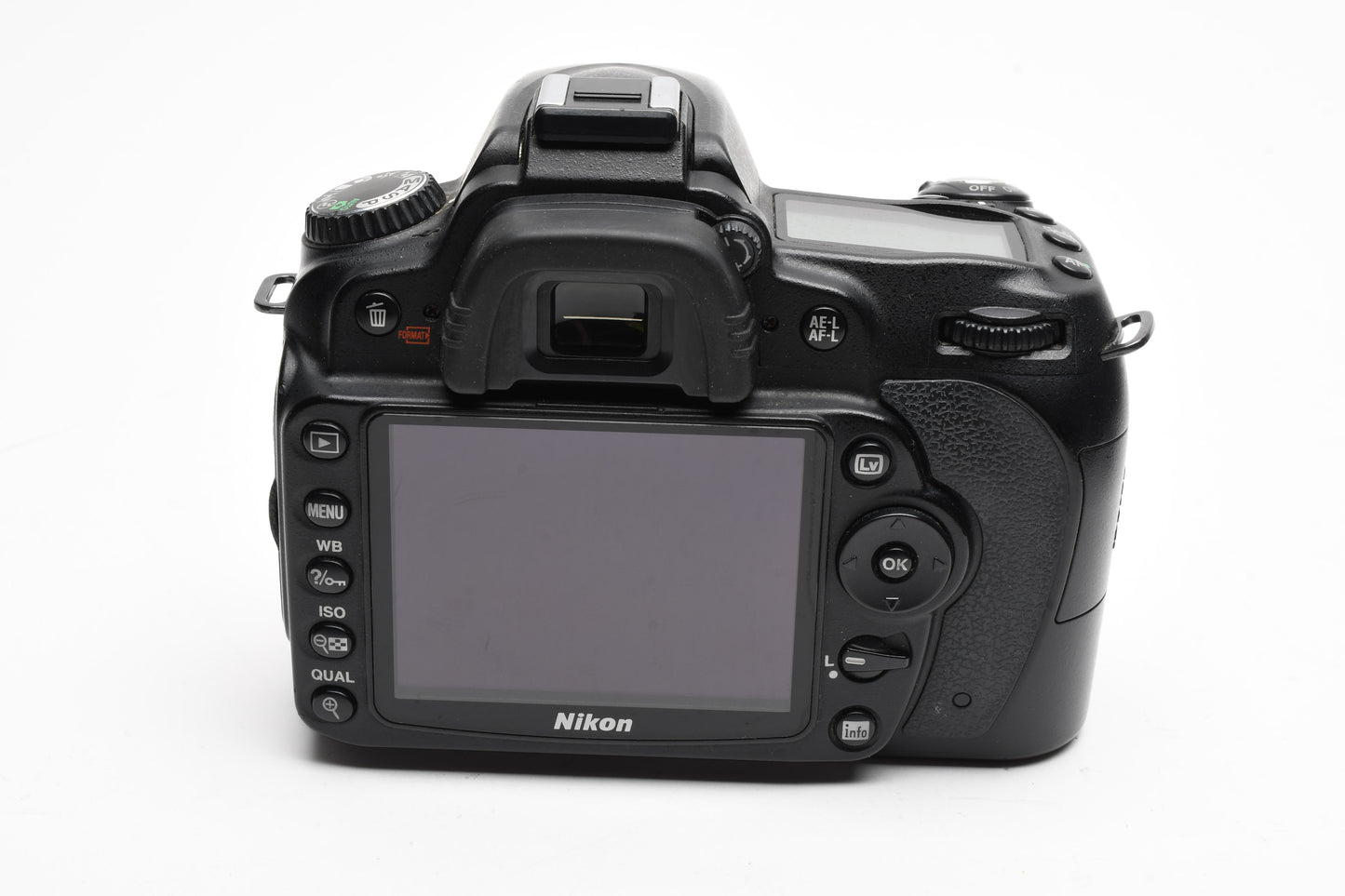 Nikon D90 DSLR body, batt, charger, strap, 2X books, 14K Acts