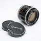 Canon FL 55mm f1.2 Prime lens, very clean and sharp, Caps