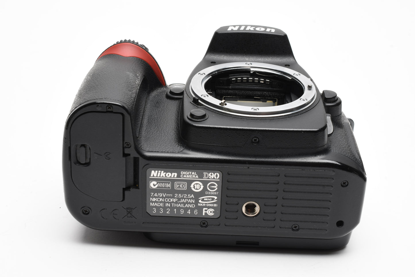 Nikon D90 DSLR body, batt, charger, strap, 2X books, 14K Acts