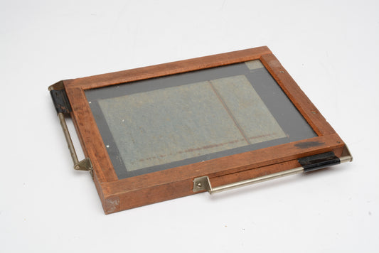 Vintage Kodak 6x8" wood easel frame w/glass (Inside area 120mm x 170mm)