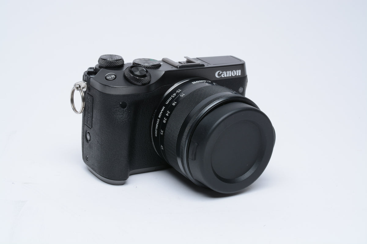 Canon EOS M6 Mirrorless Camera w/ EF-M 15-45mm f3.5-6.3 IS STM++