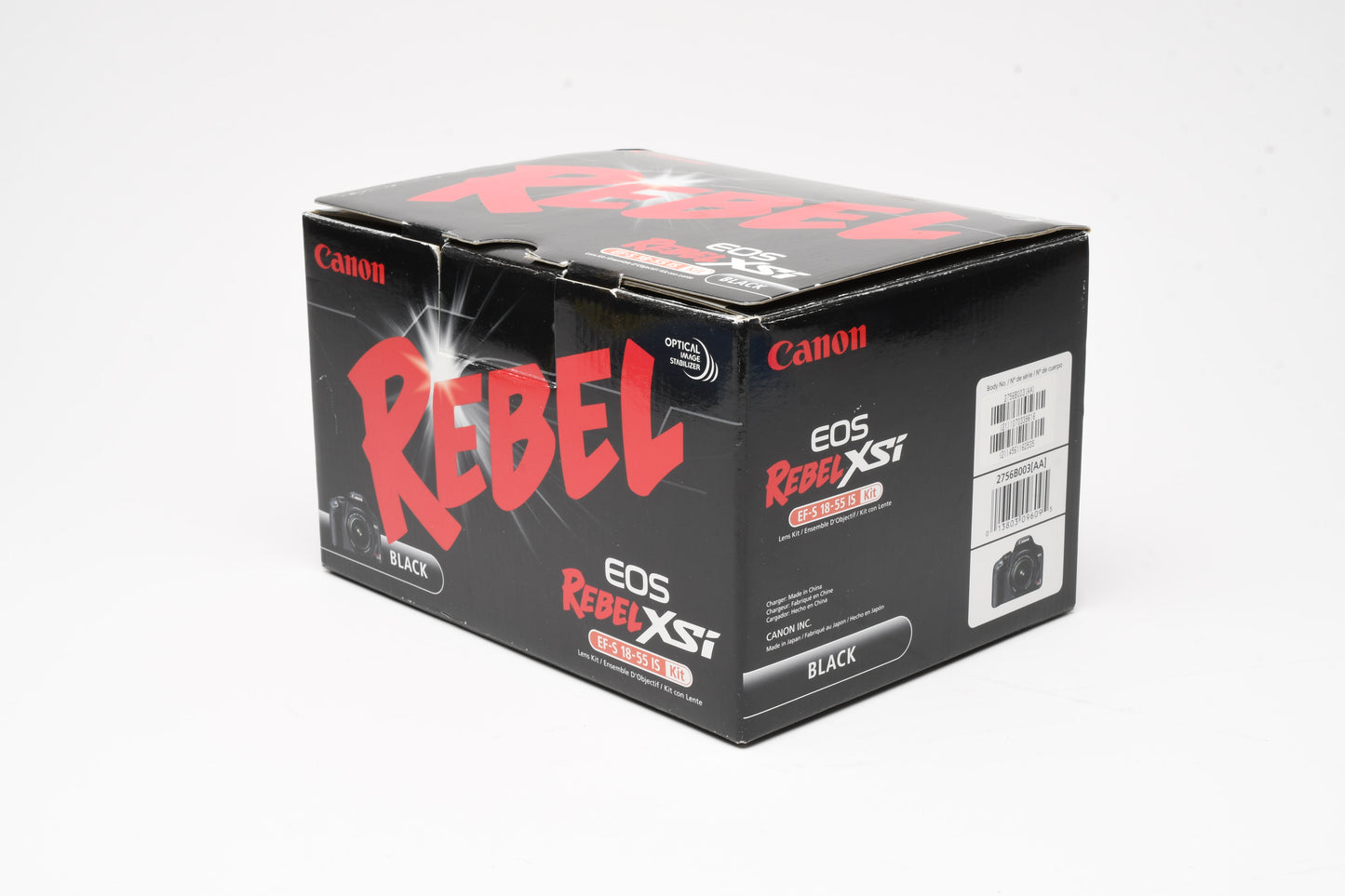 Canon Rebel XSi DSLR w/18-55mm F3.5-5.6 II, Only 19K Acts, Mint-, Boxed