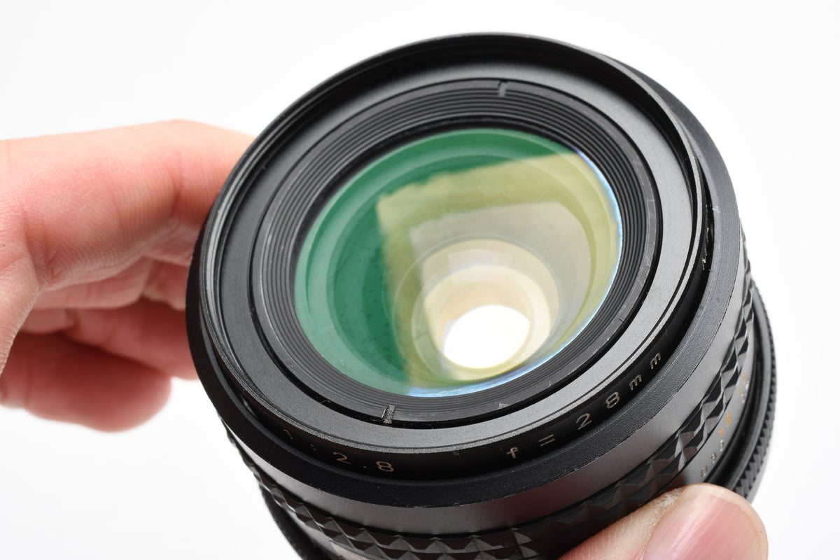 Focal MC Auto 28mm F2.8 Wide Angle Lens for Minolta MD Mount w/Caps, Good, Read*