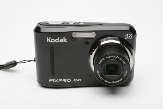 Kodak PixPro FZ43 16MP Digital Point&Shoot camera, tested, compact, nice