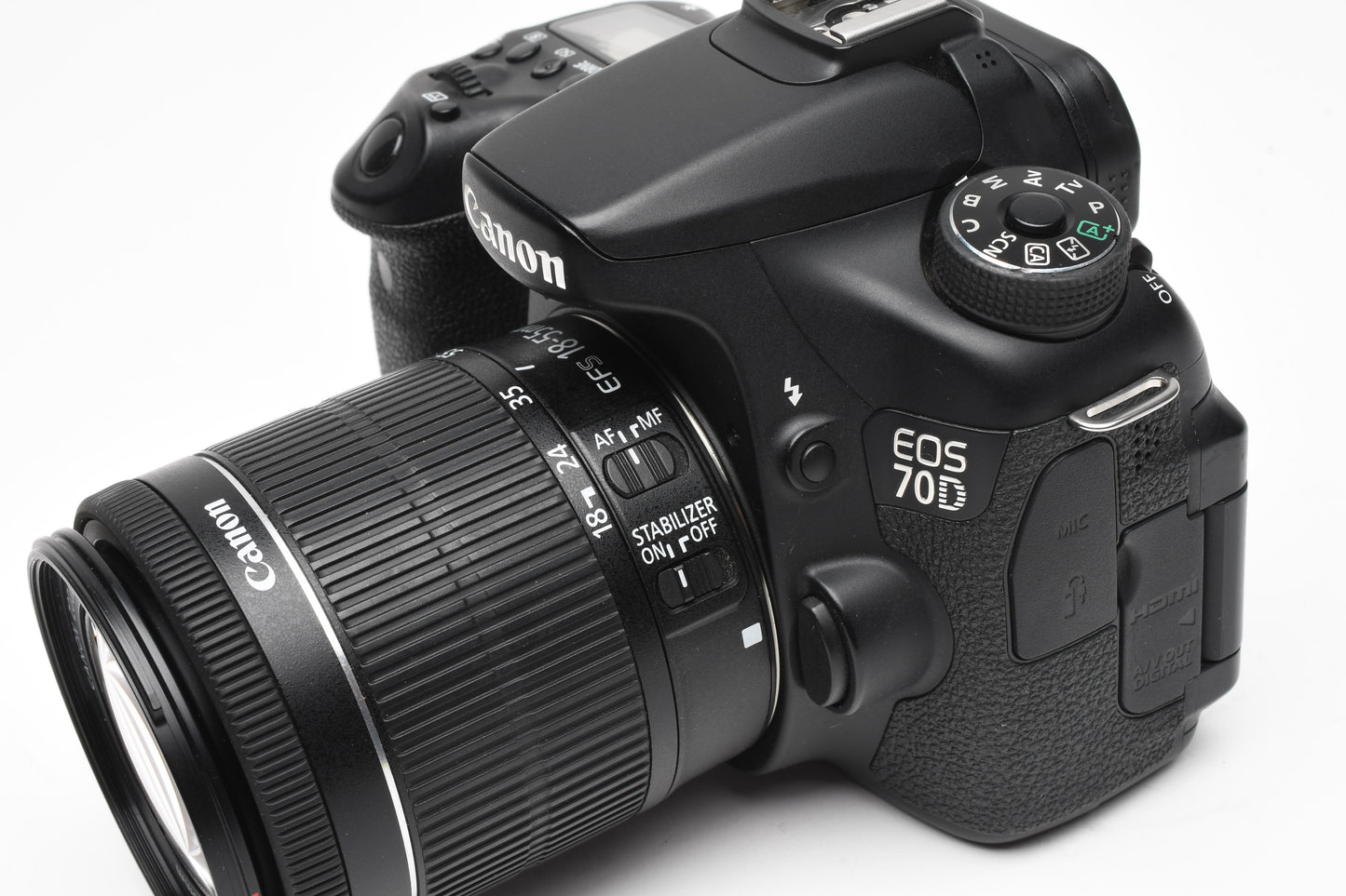 Canon EOS 70D DSLR w/EFS 18-55mm IS STM, Only 20K Acts, Great!