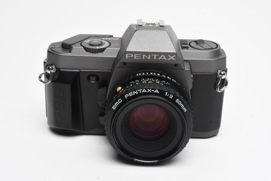 Pentax P30T 35mm SLR w/50mm f2 lens, Tested, Great condition