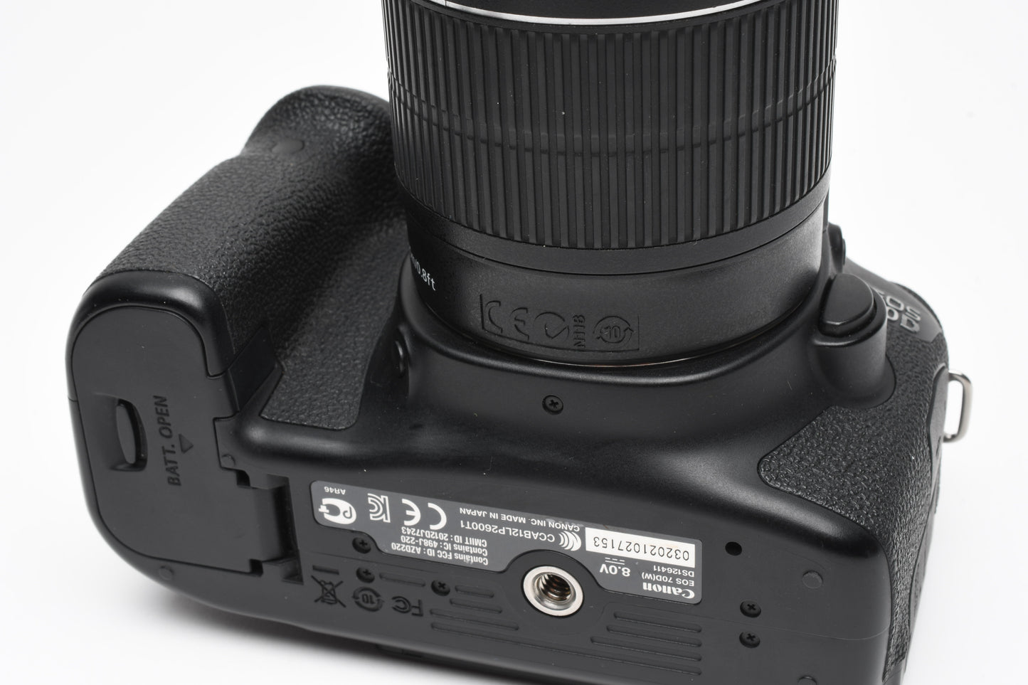 Canon EOS 70D DSLR w/EFS 18-55mm IS STM, Only 20K Acts, Great!