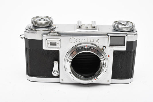 Zeiss Ikon Contax IIa Rangefinder Camera Body Only Black Dial *Parts/Repair