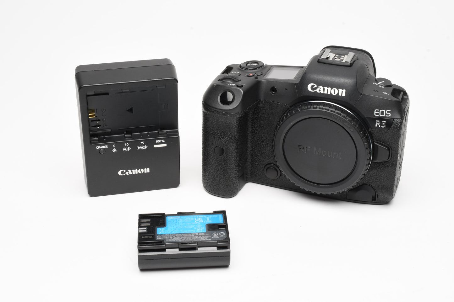 Canon EOS R5 Mirrorless body, batt+charger ≤25,000 Acts, Clean!