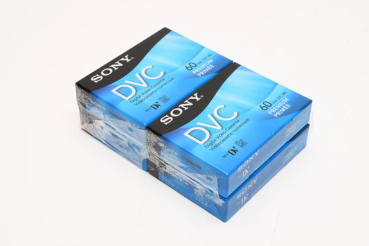 4X Sony Mini DV Digital Video Cassettes (4X Mini DV DVM60PRR)