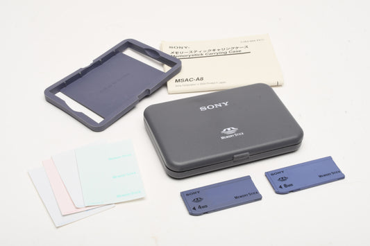Sony Memory Stick bundle of 2X (4MB & 8MB) in nice case