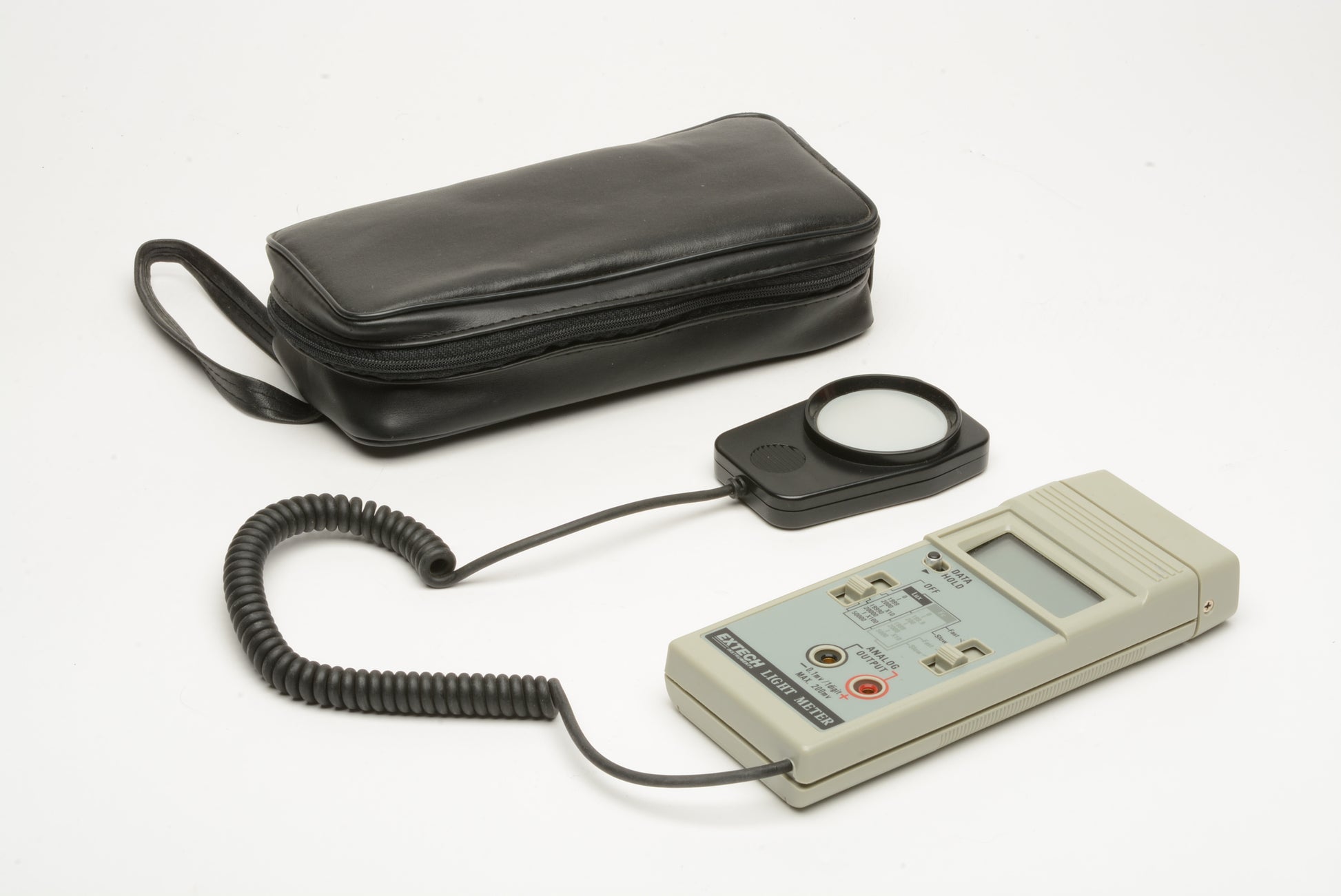 Extech Instruments digital light meter w/remote sensor, case