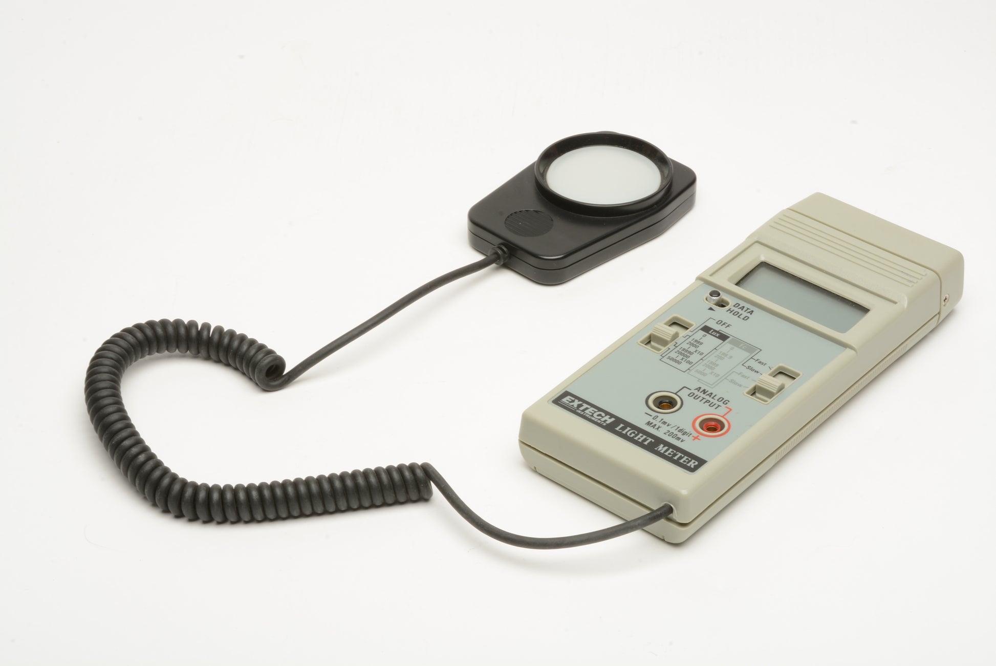 Extech Instruments digital light meter w/remote sensor, case