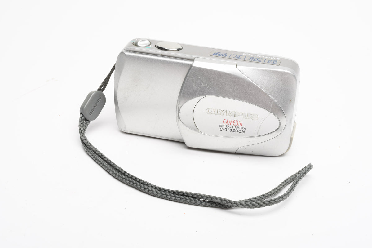 Olympus Camedia C-350 Zoom 3.2MP Digital Point&Shoot camera w/Strap, 16MB XD Card, Nice