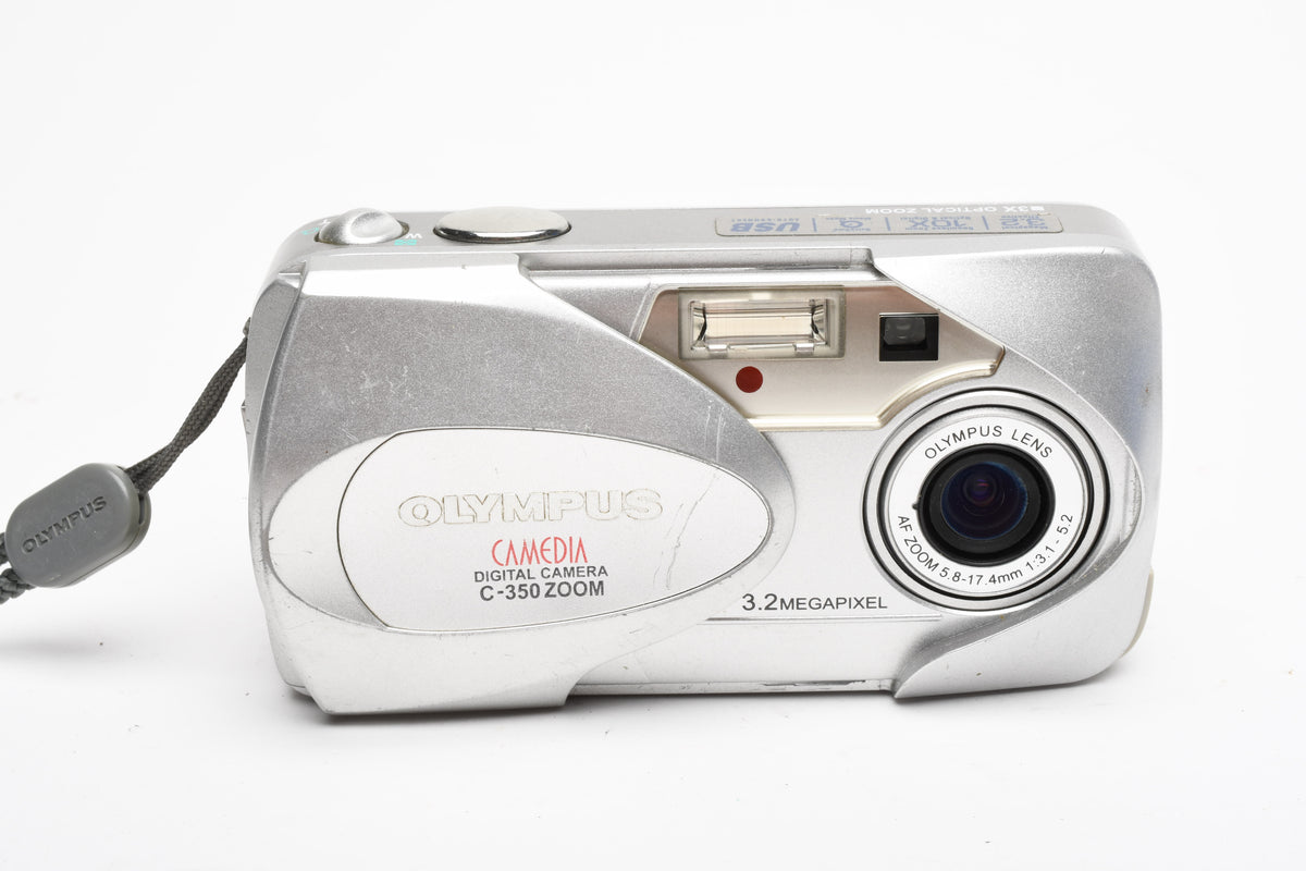 Olympus Camedia C-350 Zoom 3.2MP Digital Point&Shoot camera w/Strap, 16MB XD Card, Nice