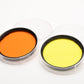 2X Pentax 82mm B&W Contrast filters Yellow and Orange - very clean