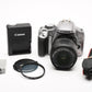 Canon Rebel XSi DSLR w/18-55mm F3.5-5.6 II, batt, charger, UV, Only 11K Acts