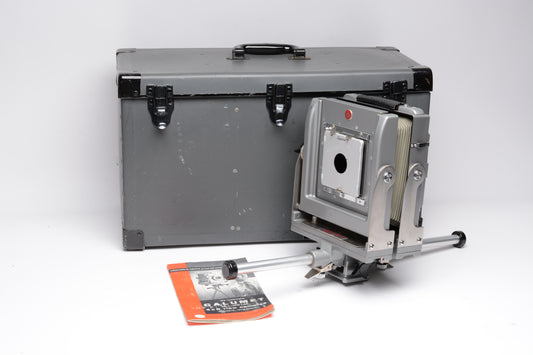 Calumet 4x5 Metal Monorail camera, Case, Very clean, fully tested
