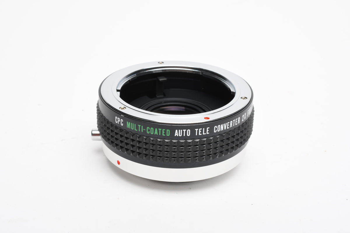 CPC MC 2X Auto teleconverter for Olympus OM Mount w/ Caps