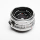 Nippon Kogaku W-Nikkor 3.5cm f2.5 Contax RF Mount +Caps *Read