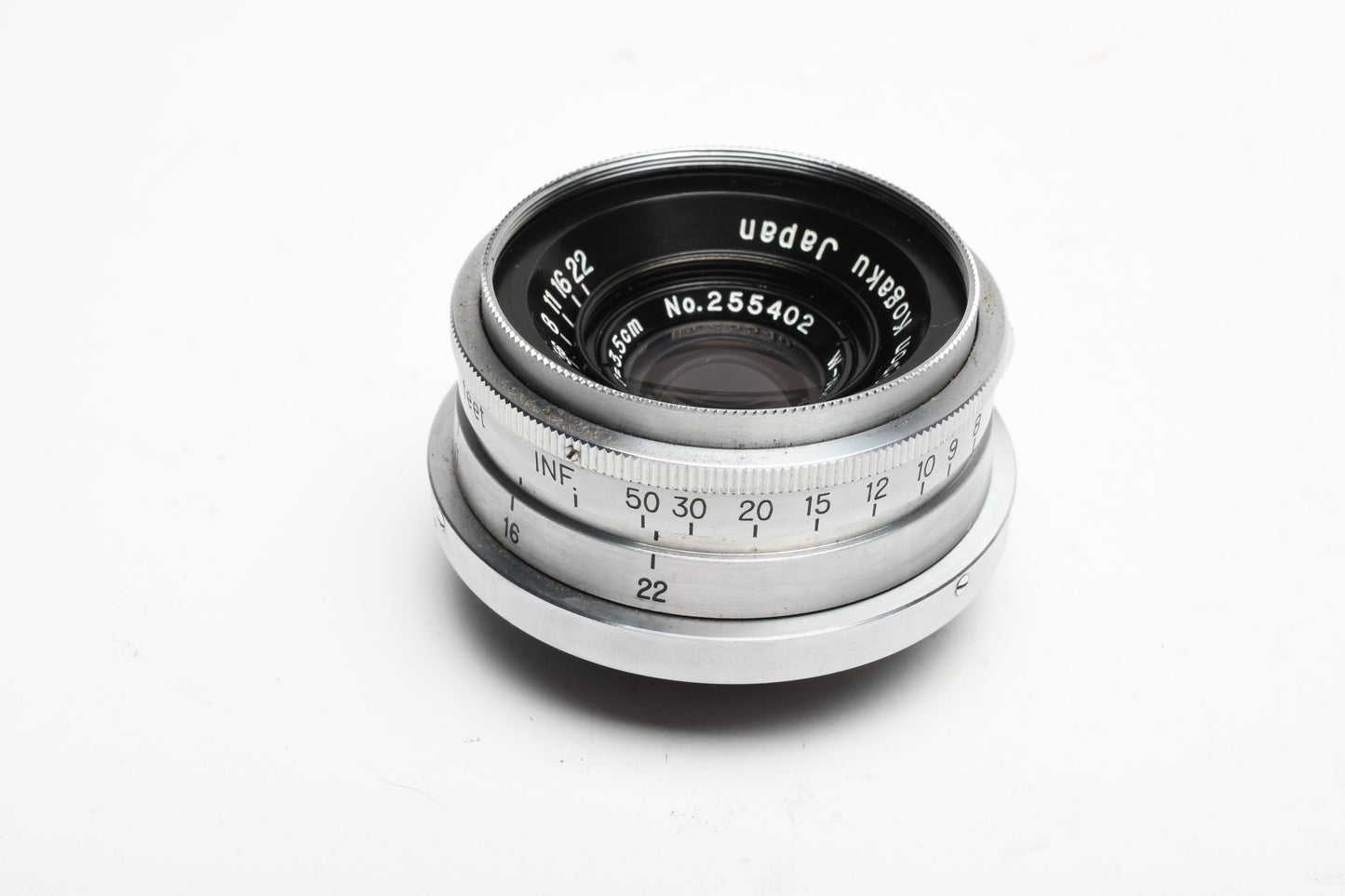 Nippon Kogaku W-Nikkor 3.5cm f2.5 Contax RF Mount +Caps *Read