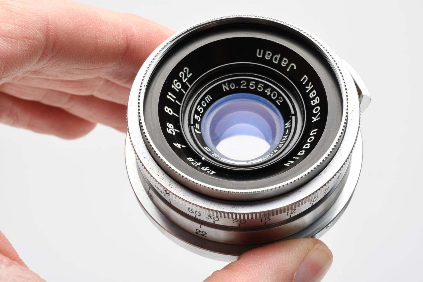 Nippon Kogaku W-Nikkor 3.5cm f2.5 Contax RF Mount +Caps *Read