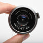 Nippon Kogaku W-Nikkor 3.5cm f2.5 Contax RF Mount +Caps *Read