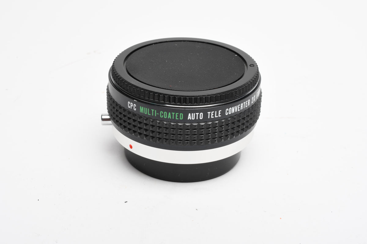 CPC MC 2X Auto teleconverter for Olympus OM Mount w/ Caps
