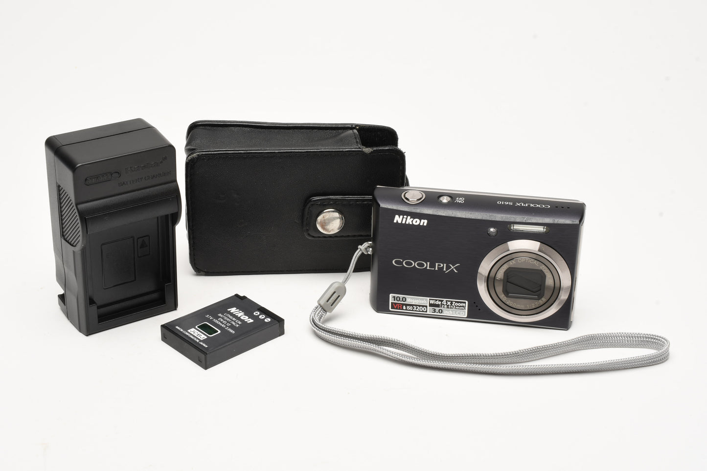 Nikon Coolpix S610 10MP Digital Point&Shoot 16MP (Black)