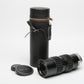 Soligor 80-200mm f3.5 2-touch Telephoto zoom lens for Minolta MD mount, case+caps