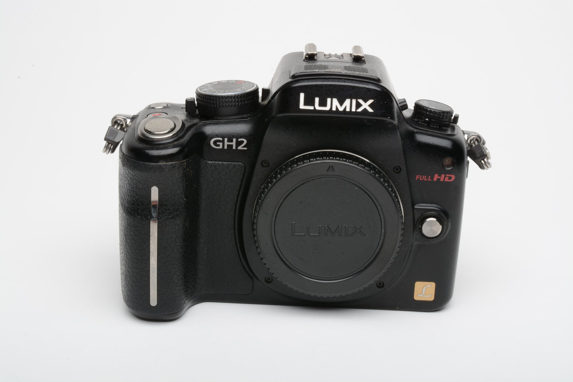 Panasonic Lumix GH-2 digital w/2batts, charger, strap, CD, clean