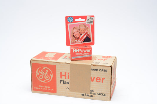 Bundle of 15 2-Cube GE Hi-Power Flash Cubes packs in original boxes (Total 30 cubes-120 flashes)