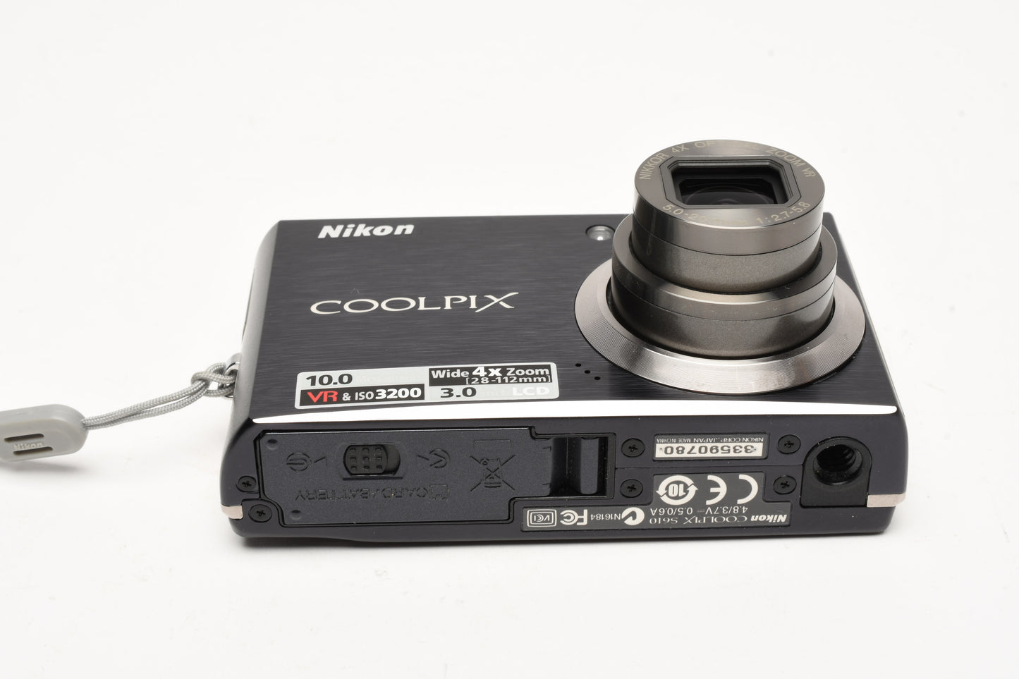 Nikon Coolpix S610 10MP Digital Point&Shoot 16MP (Black)