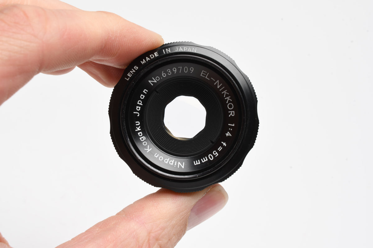 Nikon EL-Nikkor 50mm f4 Enlarging Lens, Case, Nice!