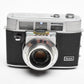 Kodak Automatic 35 camera, case, flash, Display, Vintage