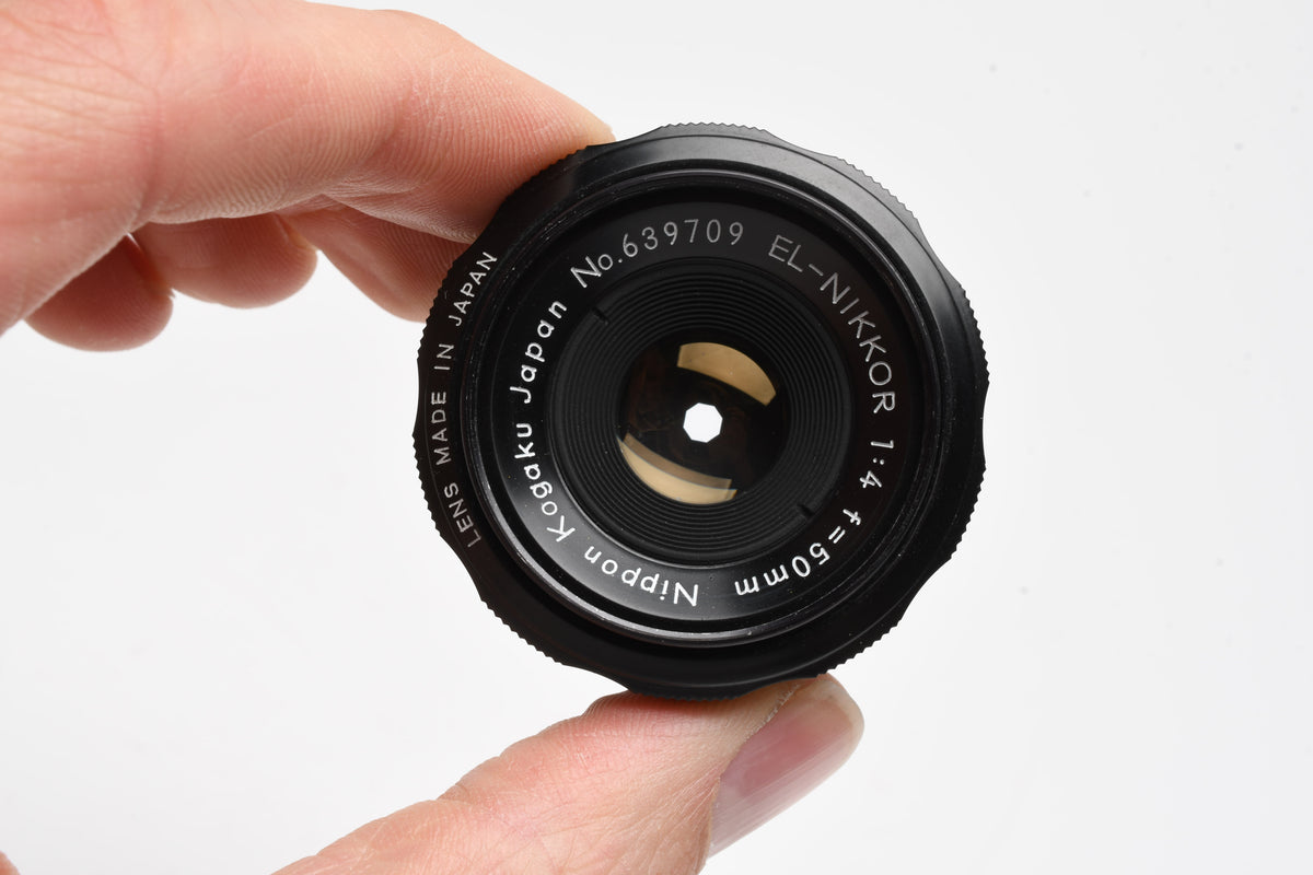Nikon EL-Nikkor 50mm f4 Enlarging Lens, Case, Nice!