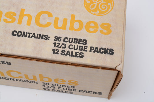 Bundle of 12 3-Cube GE Flash Cubes packs in original boxes (Total 36 cubes-144 flashes)