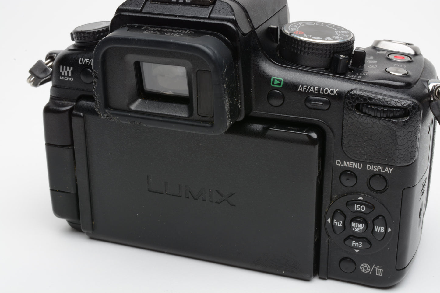 Panasonic Lumix GH-2 digital w/2batts, charger, strap, CD, clean, tested, nice