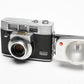 Kodak Automatic 35 camera, case, flash, Display, Vintage