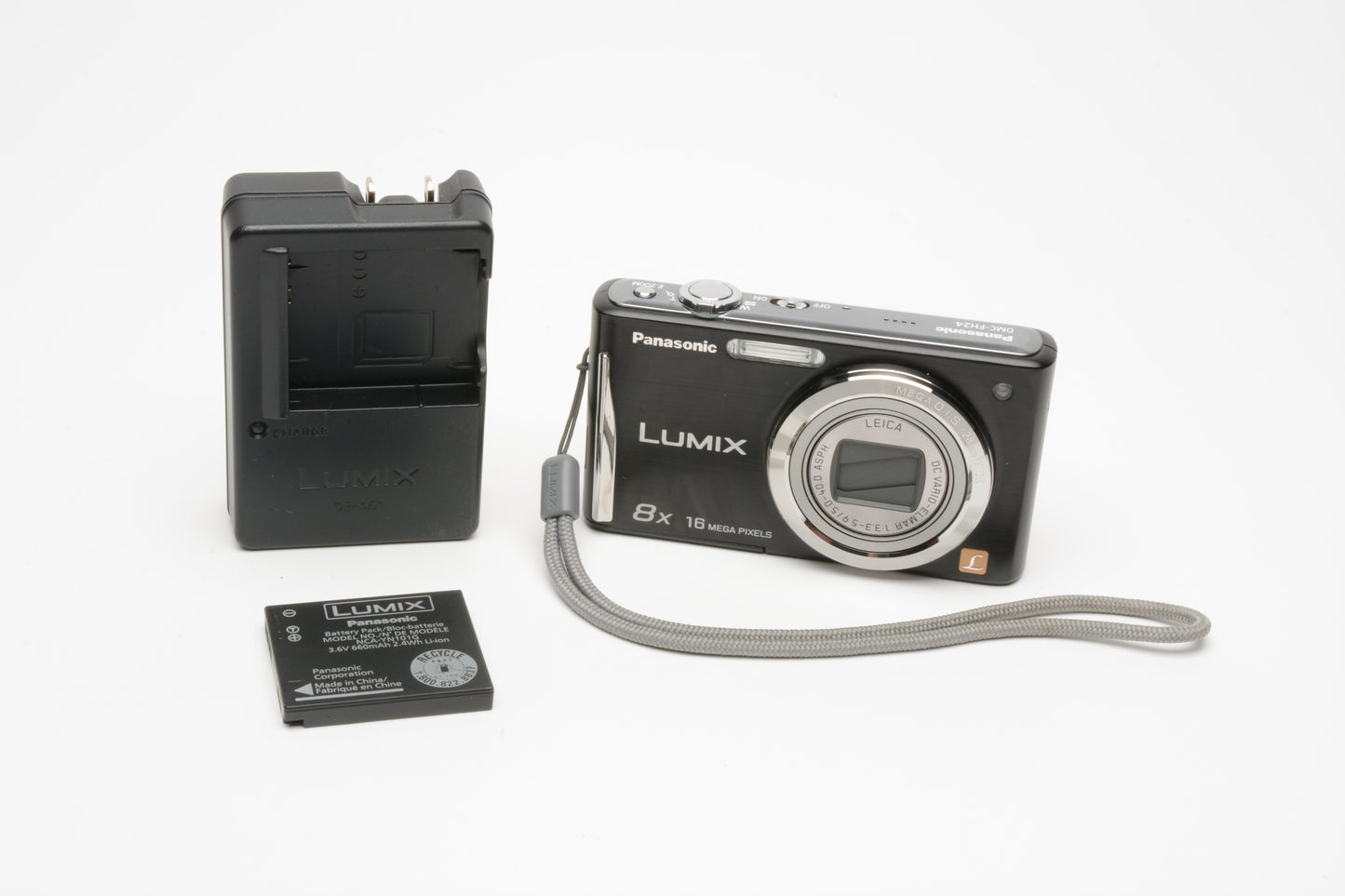 Panasonic Lumix DMC-FH24 16MP Digital Point&Shoot w/Leica lens, tested, great