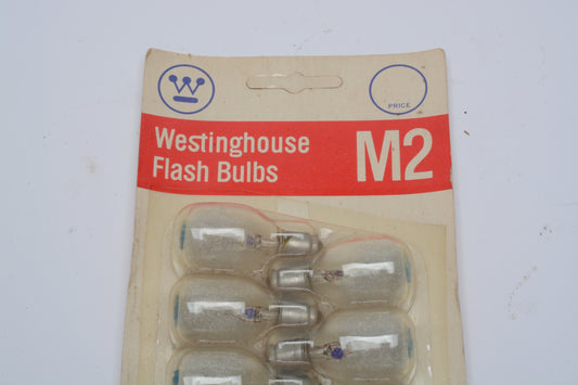 Bundle of 12 Westinghouse M2 Flash bulbs in blister pack
