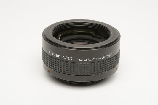 Vivitar MC 2X Teleconverter w/caps, case M42 Mount