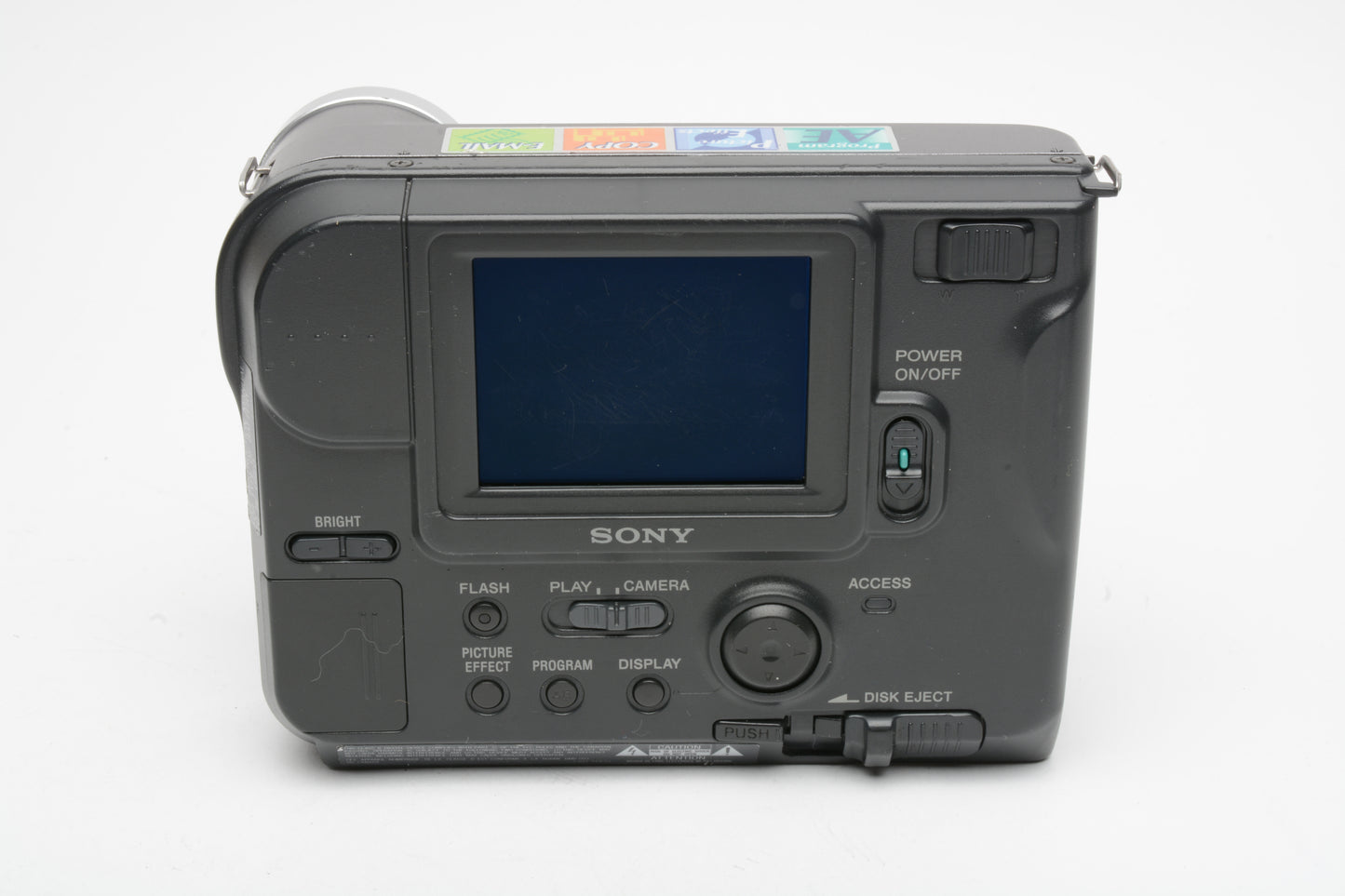 Sony MVC-FD73 w/batt, charger, CD, cap, tested, great!