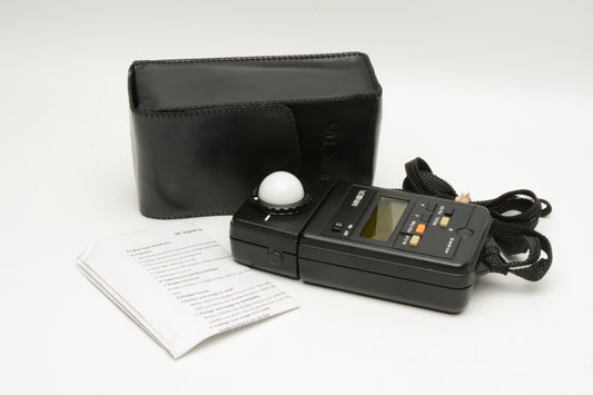 Minolta Autometer III Digital Flash Meter, Strap, Case, Tested, Clean, Accurate